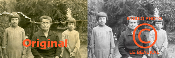 Restauration de photos abîmées ou anciennes